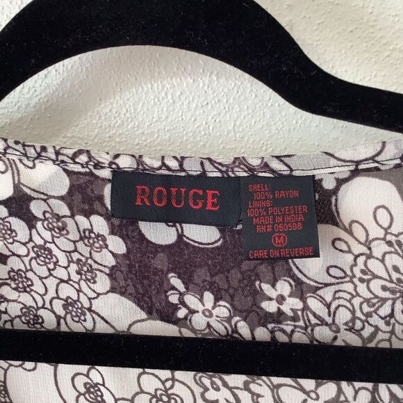 Rogue Romantic Y2K Whimsigoth Witchy Fairy Grunge Floral Ruffle Blouse Medium - Picture 5 of 14